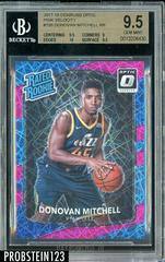 Donovan Mitchell [Pink Velocity] #188 Basketball Cards 2017 Panini Donruss Optic Prices