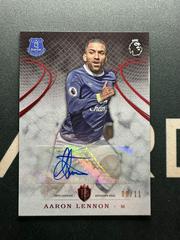 Aaron Lennon [Autograph Red] #19 Soccer Cards 2016 Topps Premier Gold Prices