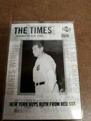 Babe Ruth Baseball Cards 2001 Upper Deck Legends of NY Prices