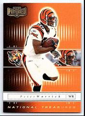 Peter Warrick [National Treasures Gold] #7 Football Cards 2001 Playoff Preferred Prices