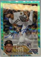 Anderson Espinoza [Aqua Wave] #RA-AE Baseball Cards 2023 Topps Chrome Rookie Autographs Prices