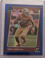 Trey Lance [Blue Hyper] #203 Football Cards 2021 Panini Donruss Optic Prices