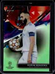 Karim Benzema [Neon Green] Soccer Cards 2021 Topps Finest UEFA Champions League Prices