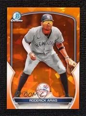Roderick Arias [Orange] #BCP-199 Baseball Cards 2023 Bowman Chrome Prospects Sapphire Prices