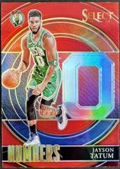 Jayson Tatum [Red Prizm] Basketball Cards 2021 Panini Select Numbers Prices
