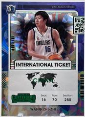 Wang Zhi zhi [Cracked Ice] Basketball Cards 2021 Panini Contenders International Ticket Prices