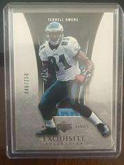 Terrell Owens #31 Football Cards 2005 Upper Deck Exquisite Collection Prices
