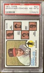 Angels Mgr. , Coaches [Dark Pale Background] #421 Baseball Cards 1973 Topps Prices