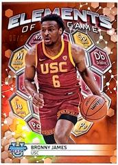 Bronny James [Orange Refractor] #EG-1 Basketball Cards 2023 Bowman Best University Elements of the Game Prices
