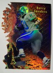Barry Sanders [Refractor] Football Cards 1997 Stadium Club Triumvirate II Prices