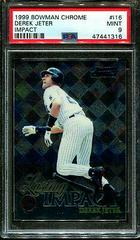 Derek Jeter #I16 Baseball Cards 1999 Bowman Chrome Impact Prices