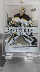 Jeremy Swayman [Gold] #GR-9 Hockey Cards 2021 Upper Deck Ovation UD Glass Rookies Prices
