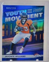 Javonte Williams [Blue] #YM-10 Football Cards 2022 Panini Prestige Youth Movement Prices