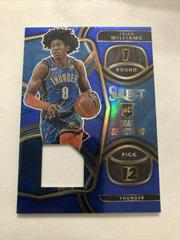 Jalen Williams [Blue] #DSM-JW Basketball Cards 2022 Panini Select Draft Selections Memorabilia Prices
