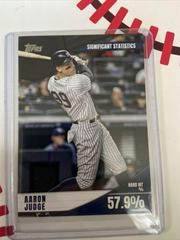 Aaron Judge [Black] #SS-8 Baseball Cards 2022 Topps Significant Statistics Prices