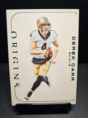 Derek Carr #BS-16 Football Cards 2023 Panini Origins Blank Slate Prices
