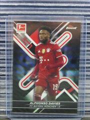 Alphonso Davies [Black Wave] #126 Soccer Cards 2021 Topps Finest Bundesliga Prices