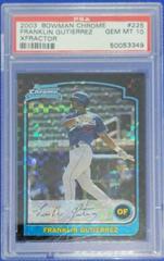 Franklin Gutierrez [Xfractor] #225 Baseball Cards 2003 Bowman Chrome Prices