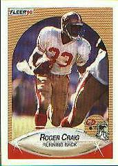 Roger Craig Football Cards 1990 Fleer Prices