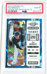 Taj Bradley [Navy Blue Ice] #8 Baseball Cards 2023 Panini Chronicles Contenders Optic Prices