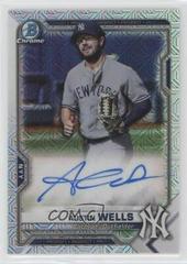 Austin Wells [Orange Refractor] Baseball Cards 2021 Bowman Chrome Mega Box Mojo Autographs Prices