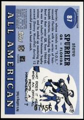 Steve Spurrier [Gold Chrome Refractor] #87 Football Cards 2005 Topps All American Prices
