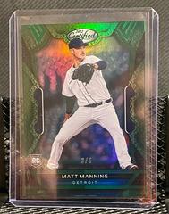 Matt Manning [Green] #4 Baseball Cards 2022 Panini Chronicles Certified Prices