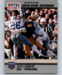 Jack Lambert #90 Football Cards 1990 Pro Set Super Bowl 160 Prices