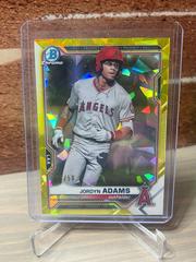 Jordyn Adams [Yellow] #BCP-156 Baseball Cards 2021 Bowman Chrome Sapphire Prospects Prices