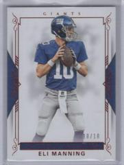 Eli Manning [Jersey Number Red] #39 Football Cards 2017 Panini National Treasures Prices