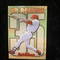Mark McGwire [#35] #220 Baseball Cards 1999 Topps Home Run Record Prices