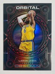 LeBron James [Red] Basketball Cards 2022 Panini Obsidian Orbital Prices