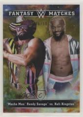 Macho Man' Randy Savage, Kofi Kingston [Gold] #FM-21 Wrestling Cards 2020 Topps WWE Chrome Fantasy Matches Prices