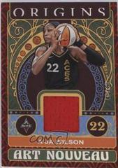 A'ja Wilson [Red] #AN-AJW Basketball Cards 2023 Panini Origins WNBA Art Nouveau Memorabilia Prices