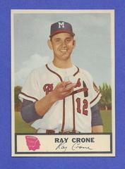 Ray Crone [Hand Cut] #12 Baseball Cards 1955 Johnston Cookies Braves Prices