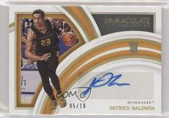 Patrick Baldwin Jr. [Autograph Gold] #57 Basketball Cards 2022 Panini Immaculate Collection Collegiate Prices