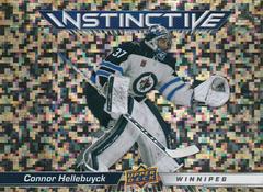 Connor Hellebuyck [Gold Sparkle] #IN-3 Hockey Cards 2023 Upper Deck Instinctive Prices