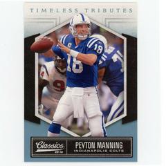 Peyton Manning [Timeless Tributes Platinum] #42 Football Cards 2010 Panini Classics Prices