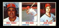 John Denny, Mike Torrez, Pete Rose [Hand Cut Panel] Baseball Cards 1978 Hostess Prices