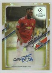 Aaron Wan Bissaka [Gold Bubbles Refractor] #CA-AWB Soccer Cards 2020 Topps Chrome UEFA Champions League Autographs Prices