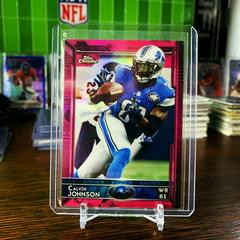 Calvin Johnson [Pink Refractor] #5 Football Cards 2015 Topps Chrome Prices
