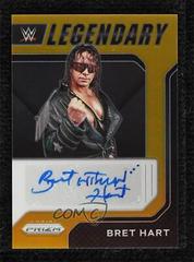 Bret Hart [Gold Prizm] Wrestling Cards 2022 Panini Prizm WWE Legendary Signatures Prices