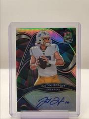 Justin Herbert [Marble] #SIG-JHE Football Cards 2022 Panini Spectra Signatures Prices