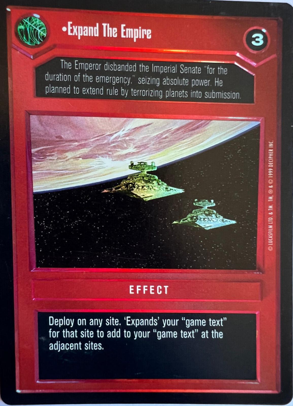 Expand The Empire [Foil] Prices Star Wars CCG Reflections Star Wars Cards