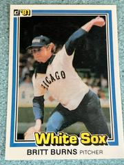 Britt Burns Baseball Cards 1981 Donruss Prices