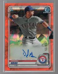 Diosbel Arias [Orange] Baseball Cards 2020 Bowman Sapphire Autographs Prices