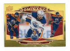 Leon Draisaitl [Gold Spectrum] #CD9 Hockey Cards 2022 Upper Deck Clear Dominance Prices