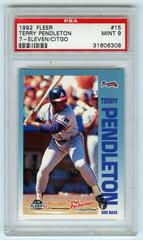 Terry Pendleton #15 Baseball Cards 1992 Fleer 7 Eleven Citgo Prices