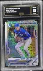 Bobby Witt Jr. [Purple Refractor Mega Box Mojo] Baseball Cards 2021 Bowman Chrome Prospects Prices