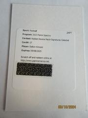 Dalton Kincaid #35 Football Cards 2023 Panini Spectra Rookie Autograph Celestial Prices